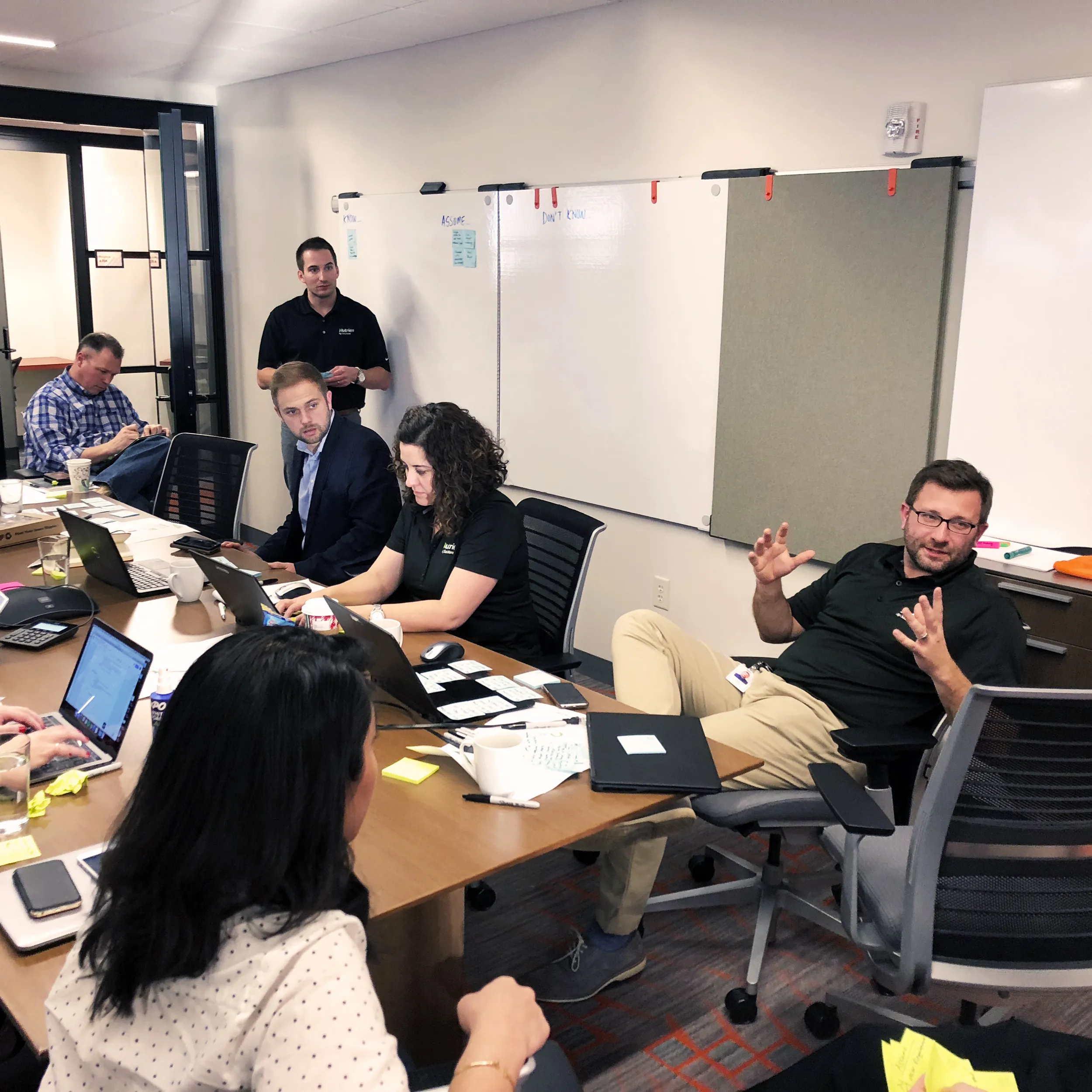 A group of people in a planning meeting